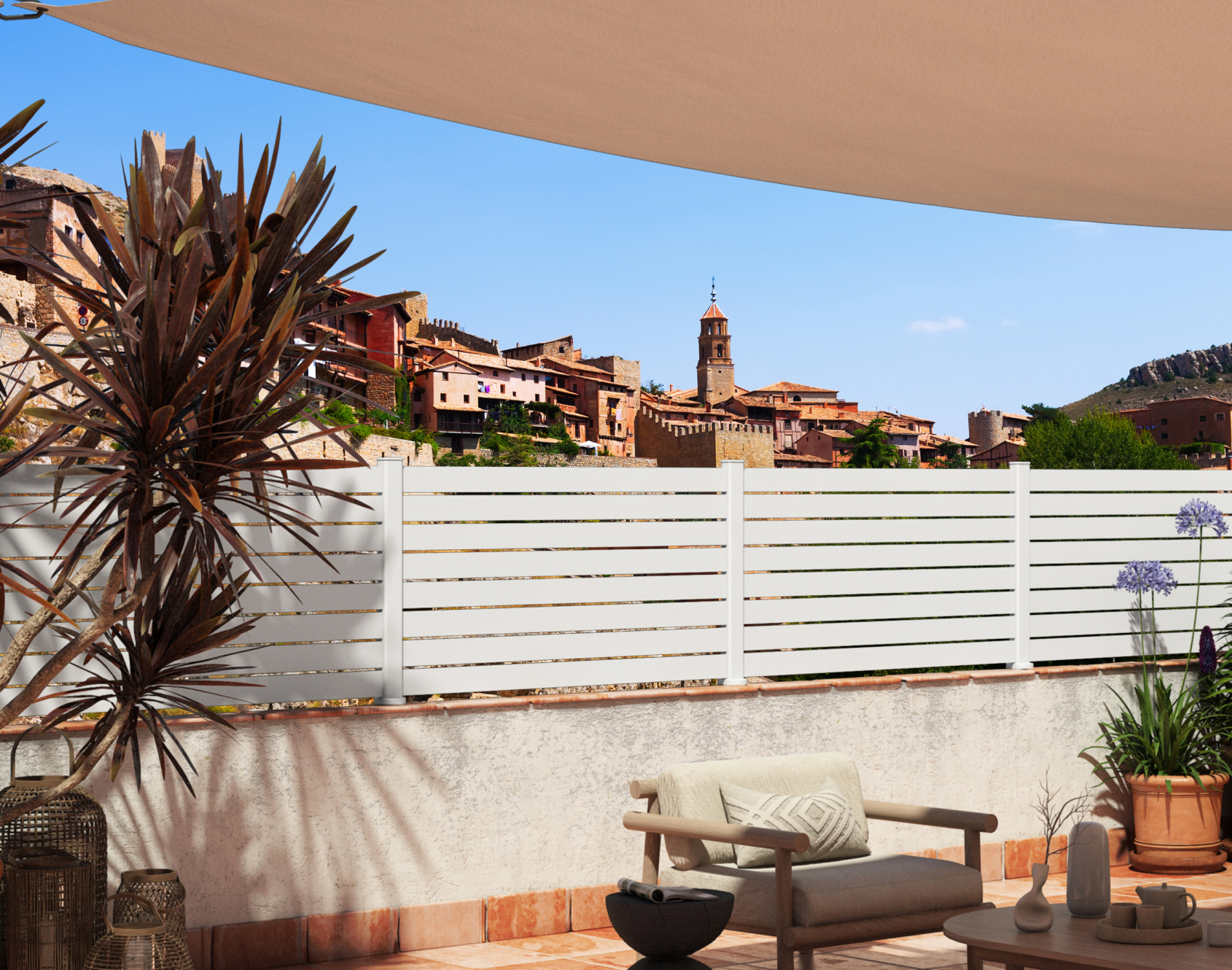 Valla de aluminio a ras de Kostum