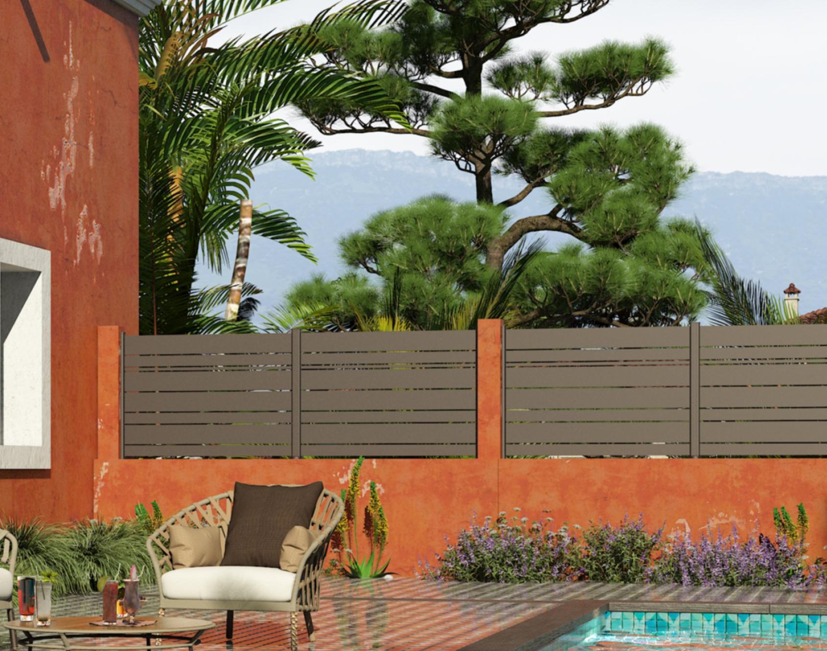 Valla calada de aluminio Spas-Kostum